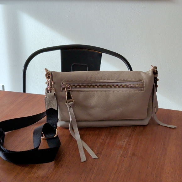 Aimee Kestenberg Handbags - Aimee Kestenberg Zip Me Up Elephant Gray Crossbody Bag